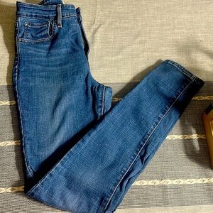 Levi 721 rise skinny medium wash